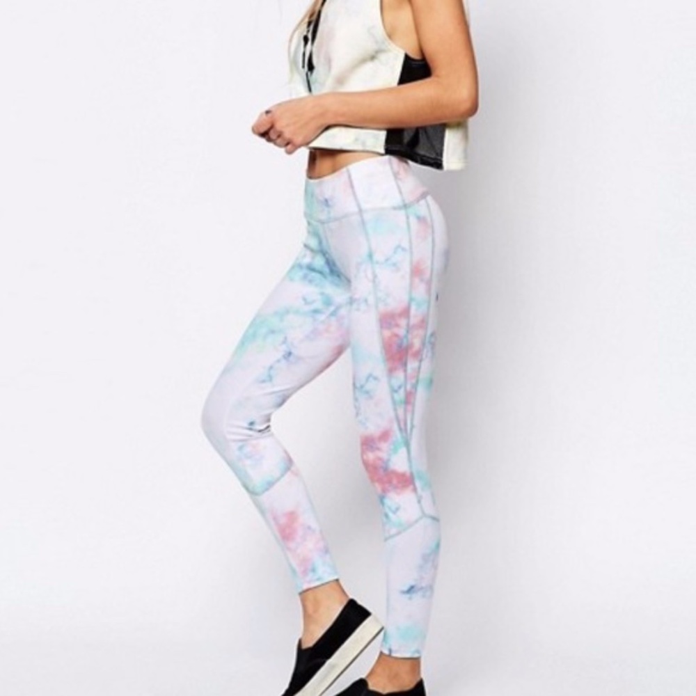 Free People Road Runner Leggings in Tie Dye Cloud